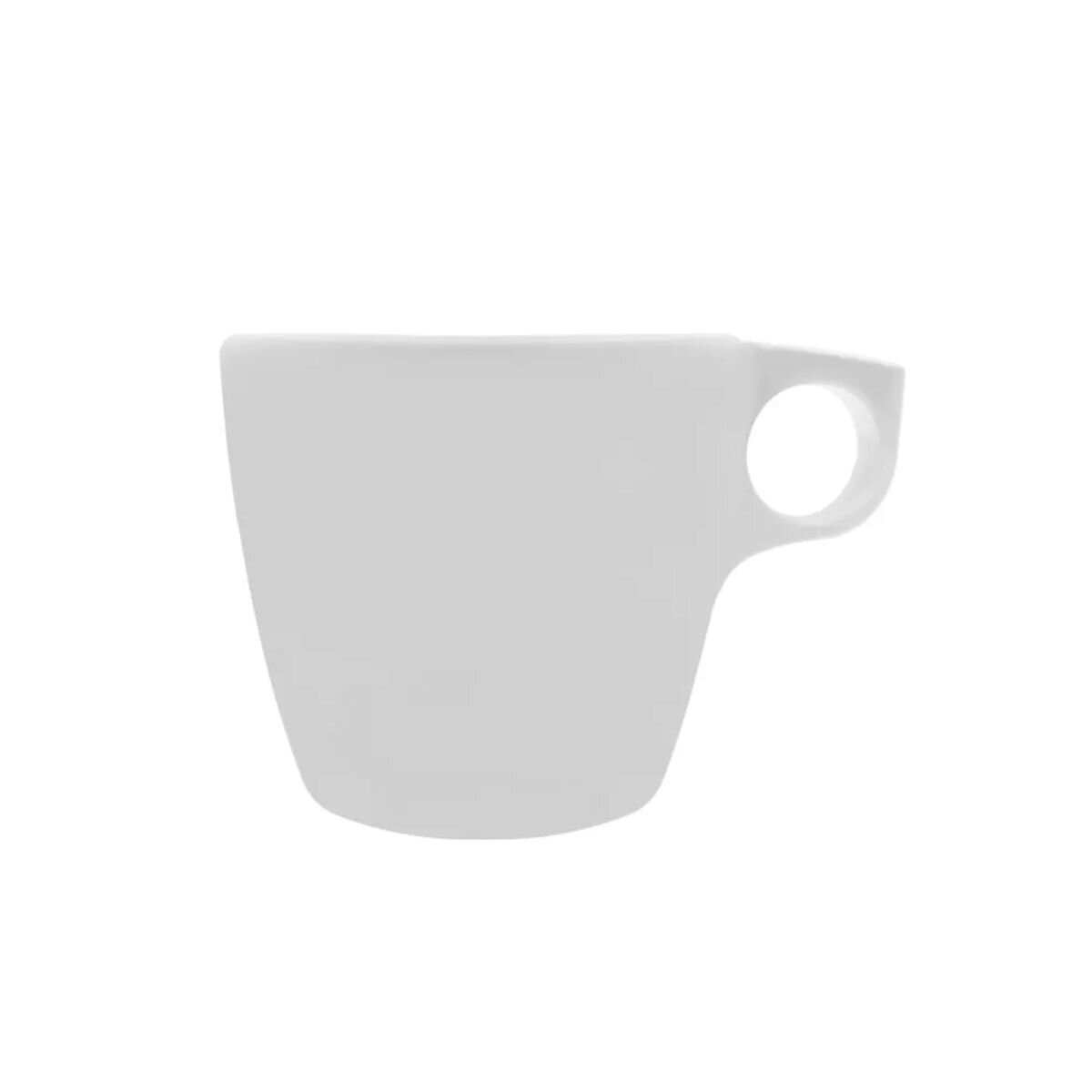 Taza de 227 ml de Melamina Doméstica Blanca